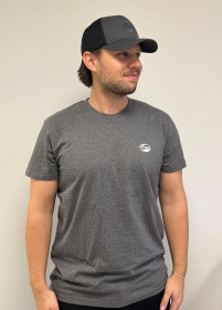 T-shirt grå med Linder logga, storlek S