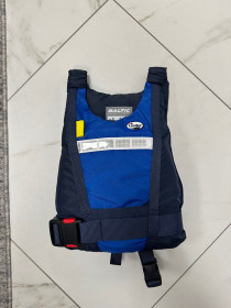 Gilet de canoë (bleu / bleu foncé avec rabat jaune), Inkas 30–50 kg